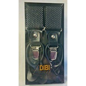 DIBI Men NIB Suspenders Braces Button On and Clip